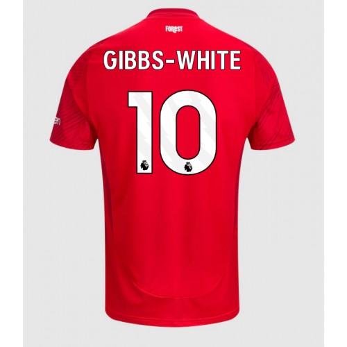 Fotbalové Dres Nottingham Forest Morgan Gibbs-White #10 Domácí 2024-25 Krátký Rukáv